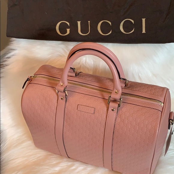 Gucci Microguccissima Soft Pink Leather Satchel - Picture 1 of 6